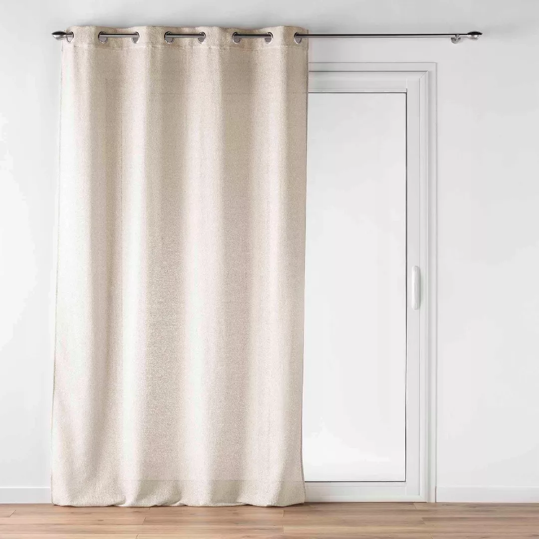 Douceur d`Interieur Beige curtain with eyelets